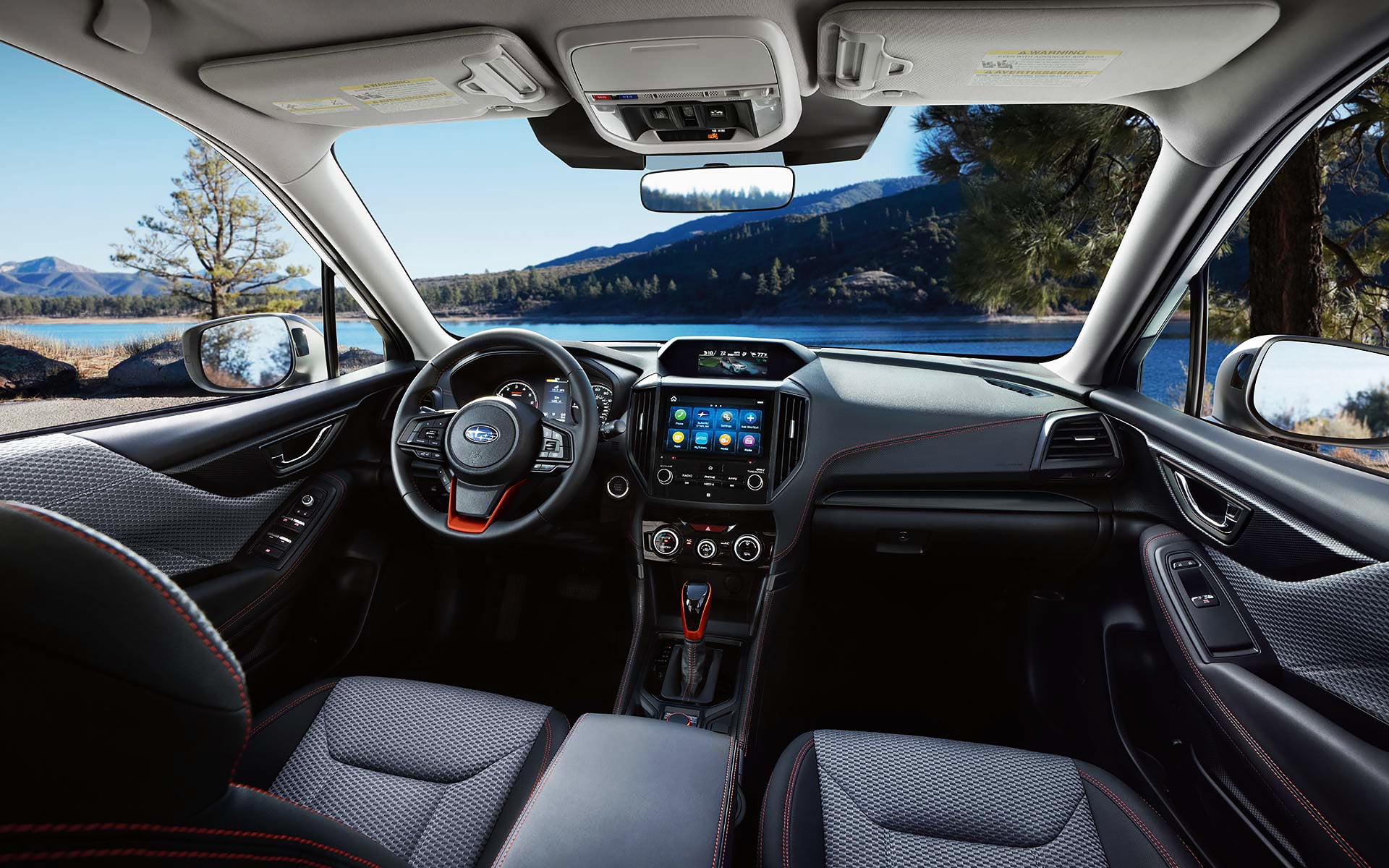 The interior and front dash of the 2022 Forester. | Dean Team Subaru in Ballwin MO